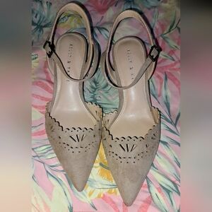 Kelly & Katie Taupe Suede Pumps